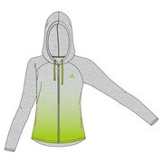 S04683 [W ACTIVETRAINING グラデーション フード付きジャケット JED65 レディース Mサイズ Lグレイヘザー]