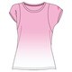 S04685 [W ACTIVETRAINING グラデーション 半袖 T シャツ JED66 レディース J/L フロストピンクF14]