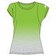 S04686 [W ACTIVETRAINING グラデーション 半袖 T シャツ JED66 レディース Sサイズ セミソーラーグリーン]