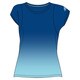 S04687 [W ACTIVETRAINING グラデーション 半袖 T シャツ JED66 レディース Lサイズ カレッジロイヤル]