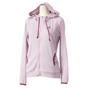 S04711 [W ACTIVETRAINING 裏起毛ボーダー フード付きジャケット JED73 レディース J/L フロストピンクF14]
