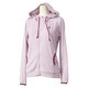 S04711 [W ACTIVETRAINING 裏起毛ボーダー フード付きジャケット JED73 レディース J/M フロストピンクF14]