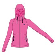 S04713 [W ACTIVETRAINING ボディヒート フード付きジャケット JED74 レディース J/M セミソーラーピンク]