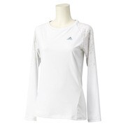 S04716 [W ACTIVETRAINING ボディヒート 長袖 T シャツ JED75 レディース J/L ホワイト]