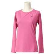 S04717 [W ACTIVETRAINING ボディヒート 長袖 T シャツ JED75 レディース J/M セミソーラーピンク]
