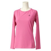 S04717 [W ACTIVETRAINING ボディヒート 長袖 T シャツ JED75 レディース J/OT セミソーラーピンク]