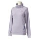 S04721 [W ACTIVETRAINING 裏起毛ボーダー ハイネック長袖 T シャツ JED76 レディース J/S パープル/パールグレー]