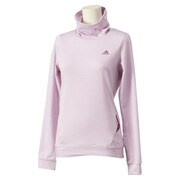 S04723 [W ACTIVETRAINING 裏起毛ボーダー ハイネック長袖 T シャツ JED76 レディース J/S フロストピンクF14]