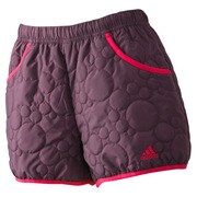 S05190 [W ADIDASBLOOM キルティングショーツ JIE67 レディース Sサイズ リッチレッドF14]
