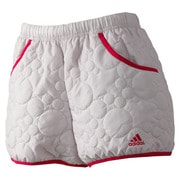 S05191 [W ADIDASBLOOM キルティングショーツ JIE67 レディース Sサイズ パールグレーS14]