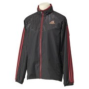 S06563 [M ADIDASBRAVE BH4 ウィンドブレーカージャケット JDP19 メンズ Oサイズ ブラック/パワーレッド]