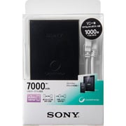 USB出力付ポータブル電源 7000mAh リチウムポリマー USB出力:2ポート 最大合計:2.1A ブラック CP-F2LAB