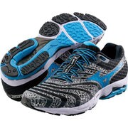 WAVE FUSION WIDE ランニングシューズ メンズ ブラック×ブルー 29.0cm [J1GC143922]