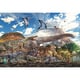 L74-105 恐竜大きさ比べ [ジグソーパズル ラージ 150ピース（完成サイズ：38×26cm）]
