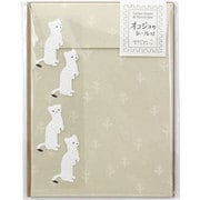 レターセット414 オコジョ柄 シール付 86414006