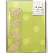 レターセット415 カピバラ柄 シール付 86415006