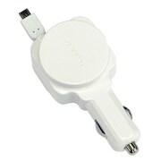 車載用Micro-USBシガーソケットチャージャー ホワイト PNSCC-H36WH