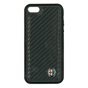 AR-TPUPCIP5-AR/D3-BK [iPhone5s/5専用カーボン調ハードケース ブラック/ブラック]