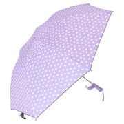 CLGFANP6 折り畳みファンブレラ 折りたたみ傘 晴雨兼用 61cm ライトパープル