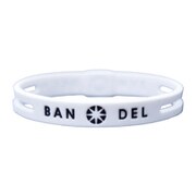 BANDEL stringbracelet White×Black Lサイズ [ストリングブレスレットホワイトLサイズ]