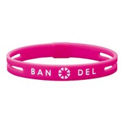 BANDEL stringbracelet Pink×White Mサイズ [ストリングブレスレットピンクMサイズ]