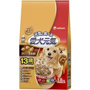 愛犬元気 13歳以上用 ささみ・ビーフ・緑黄色野菜・小魚入り [犬用 ドライフード 1.8kg 13歳以上 総合栄養食]