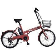 折りたたみ電動アシスト自転車 Passepied 20R(パスピエ20R) 20型 外装6段変速 ウッドブラウン TH20-0001