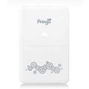 Pringo(プリンゴ) スマートフォン用ポータブルプリンター ホワイト (プリンタ用紙+リボンセット) Pringo-P231-W