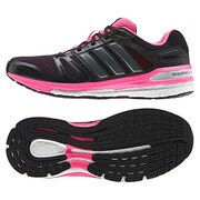 ランニングシューズ SNOVA SEQUENCE BOOST レディース 24.0cm コアブラック×カーボンメットS14×ソーラーピンク [M29717]