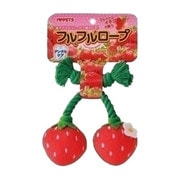 フルフルロープ イチゴ [犬用おもちゃ]