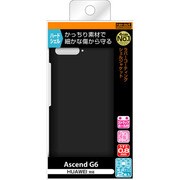 RT-AG6C4 B [Huawei Ascend G6用ケース ラバーコーティング・シェル マットブラック]