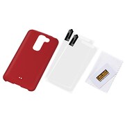 LG G2 mini用ケース ラバーコーティング・シェルジャケット マットレッド RT-G2MC4 R