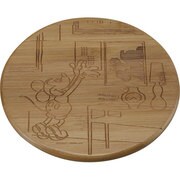 MA1607 [ミッキー お引越し 竹製鍋敷き]