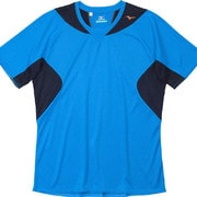 J2JA410126 [ランニングTシャツ メンズ M ターコイズ×ブラック]