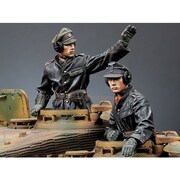 35174 SS 戦車長#1＆#2セット レジンフィギュア [1/35スケール レジンフィギュア]