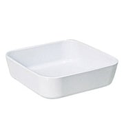 スクエアディッシュ ホワイト 19cm TE12
