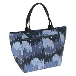 レスポートサック　トートバッグ　ミルキーウェイ　夜景柄　ネイビー　大　未使用 レスポートサック トートバッグ ミルキーウェイ 夜景柄 ネイビー