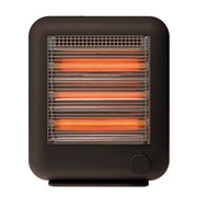 遠赤外線電気ストーブ スチーム機能付き 900/600/300W 転倒時電源OFF ブラウン XHS-V110-T