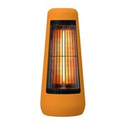 カーボンヒーター 300W 転倒時電源OFF 首振り機能付 オレンジ XHS-Y210-D