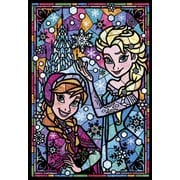 DSG266-753 アナと雪の女王 アナ＆エルサ ステンドグラス ステンドアート [ジグソーパズル ディズニー ステンドアート ぎゅっと266ピース（完成サイズ:18.2×25.7cm）]