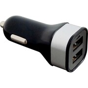 2ポートカーチャージャー USB ブラック [3DS/3DS LL/PS Vita用]
