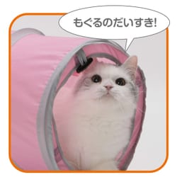 ヨドバシ Com 猫壱 キャットトンネルスパイラル ピンク 通販 全品無料配達