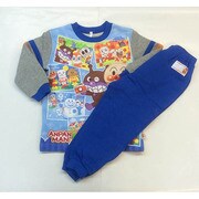 キャラクター雑貨 アンパンマン 光る!裏起毛パジャマ ブルー 100cm 2258565