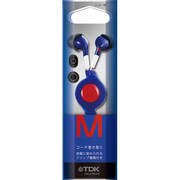 CLEF-M インナーイヤーヘッドホン 巻き取りタイプ ブルー TH-MEC130BL