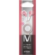 CLEF-M インナーイヤーヘッドホン 巻き取りタイプ ライトピンク TH-MEC130LPK