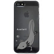ip5-i-038 [iPhone SE/5s/5用 クリアカバー ウーパールーパー ブラッククリア]