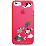 ip5-i-044 [iPhone SE/5s/5用 クリアカバー コリドラス バラエティver.C ピンク]