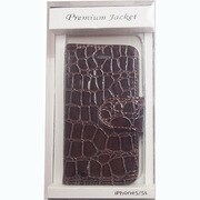 Premium Jacket  クロコダイルブラウン [iPhone5/5s用]