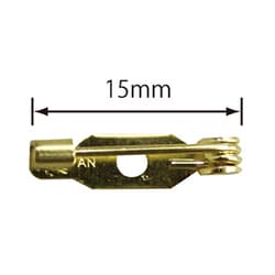 404128 ブローチピン ゴールド [アクセサリー金具 ゴールド 15mm 5本入り]