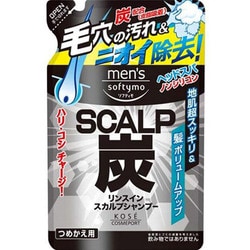 メンズソフティモ リンスインスカルプシャンプー炭 つめかえ用 [シトラスミントの香り ノンシリコーン・リンスイン処方 400ml]